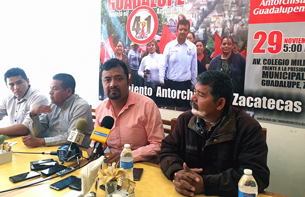 Anuncia Antorcha celebración de 41 aniversarios en Guadalupe y Fresnillo