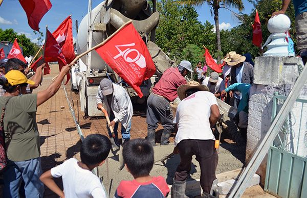 Antorcha inicia obra en Llano Grande