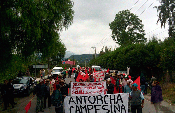 Antorchistas podrían iniciar el año con plantón en Chilcuautla