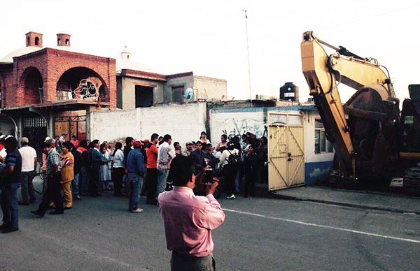 Texcoco, habitantes de los Reyes San Salvador apoyan obra en delegación 