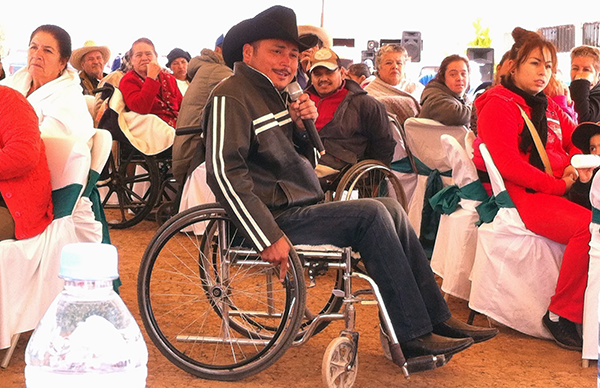 Edil antorchista celebra en Villa de Ramos el día internacional de personas con capacidades diferentes