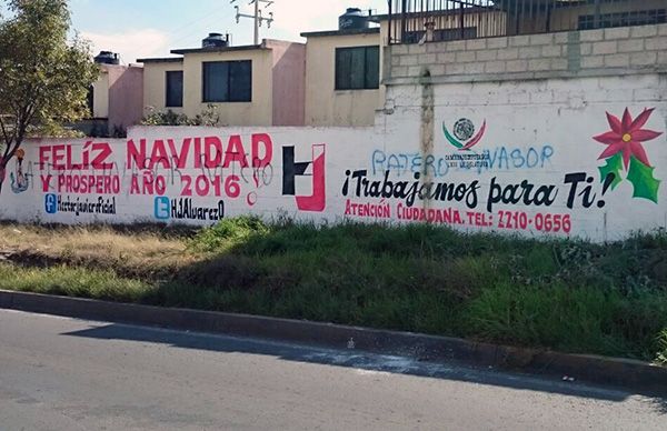 Vandalizan propaganda de Antorcha