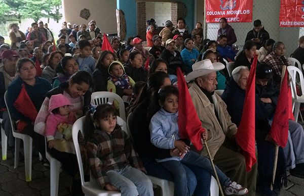 Entrega Antorcha apoyo al campo en Xicotepec