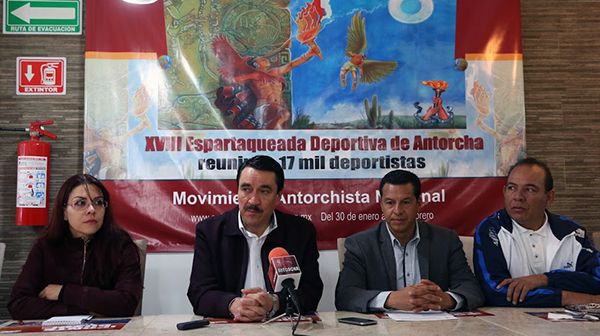 Espartaqueada Deportiva de Antorcha reunirá a más de 17 mil deportistas