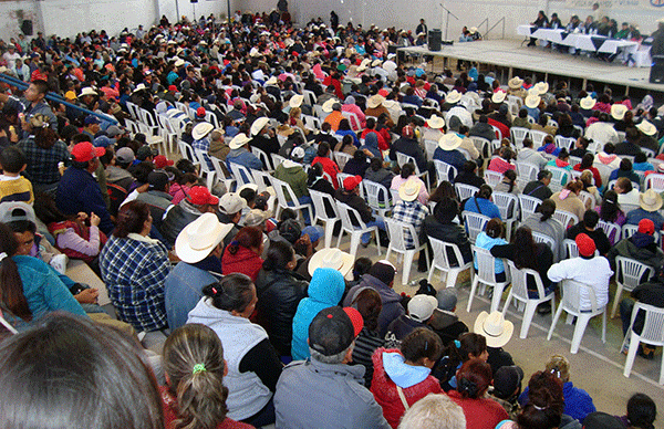 Villa de Ramos, sede de reunión regional de plenos antorchistas del Altiplano