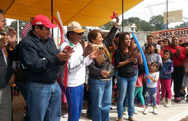 Inaugura Soraya Córdova instalaciones deportivas en El Conde