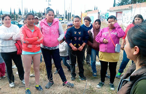 Antorchistas gestionan escuela para colonia en San Luis 