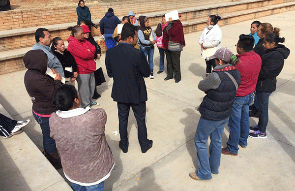 Construirán domo en secundaria de Sauceda de la Borda por gestión de Antorcha y autoridades del plantel