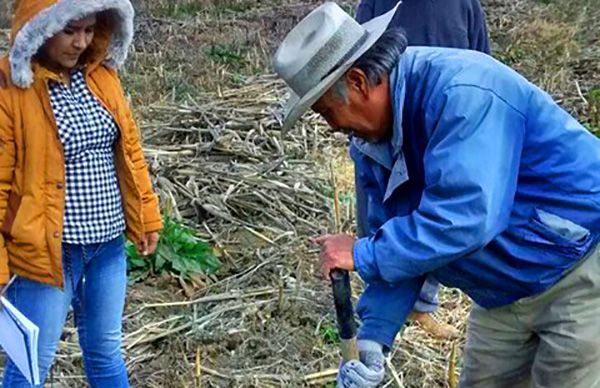 Campesinos de Villa Victoria reciben asesoría técnica para combatir plagas