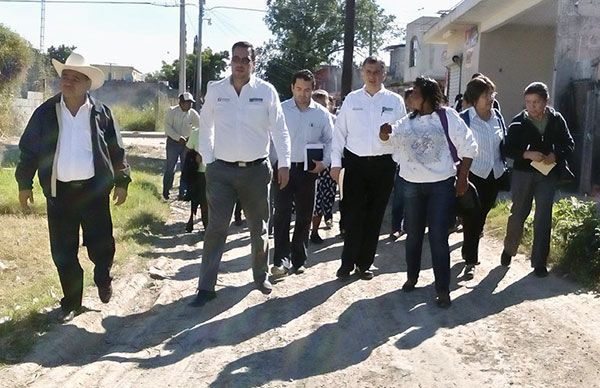 Antorchistas recuerdan a las autoridades las  pavimentaciones acordadas