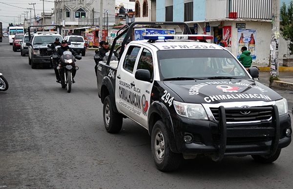 Policía municipal de Chimalhuacán refuerza operativos