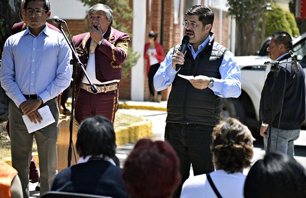 Tres mil habitantes de Lomas de Cristo beneficiados por la gestión de obras del Movimiento Antorchista