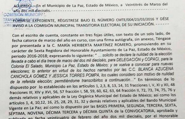 Denuncian fraude electoral en La Paz