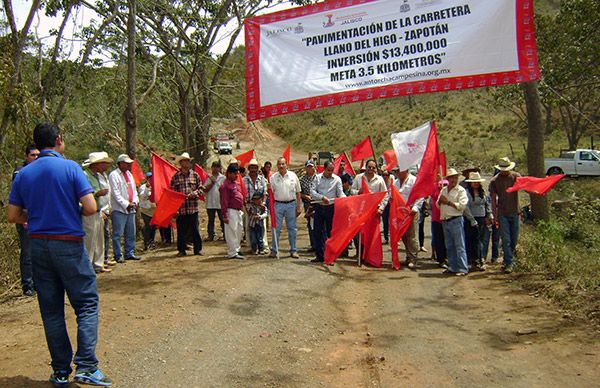 Gestiona Antorcha 11 mdp para seguir modernizando carretera de Villa Purificación