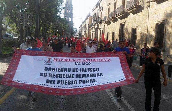 Protestarán antorchistas en Guadalajara debido a respuestas insatisfactorias del gobierno estatal