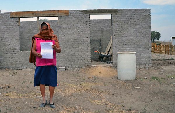 Ayuda Antorcha a que familias desalojadas habiten sus predios