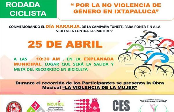 Rodada ciclista por la no violencia de género