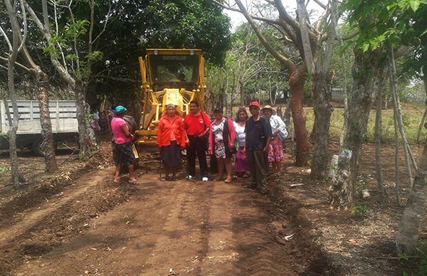 Antorcha logra revestimiento de caminos saca cosechas en Comején