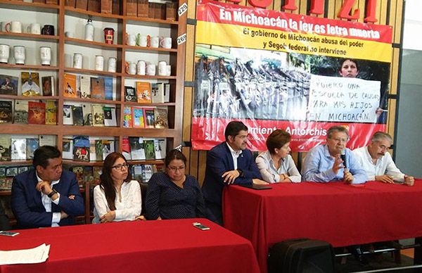 El Movimiento Antorchista planea movilizaciones para denunciar que el Gobierno de Michoacán incumple la ley