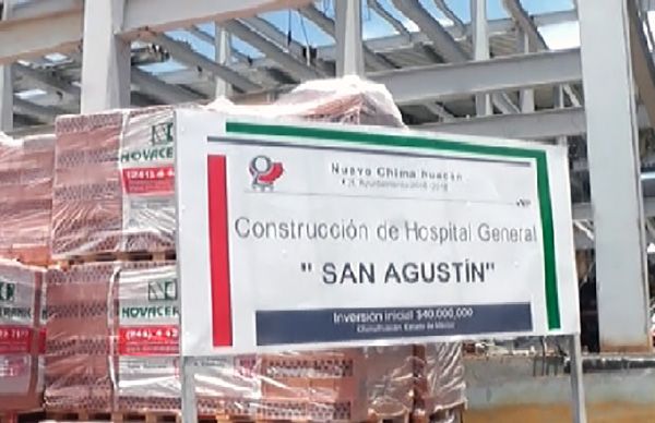 Avanza construcción de Hospital General San Agustín en Chimalhuacán