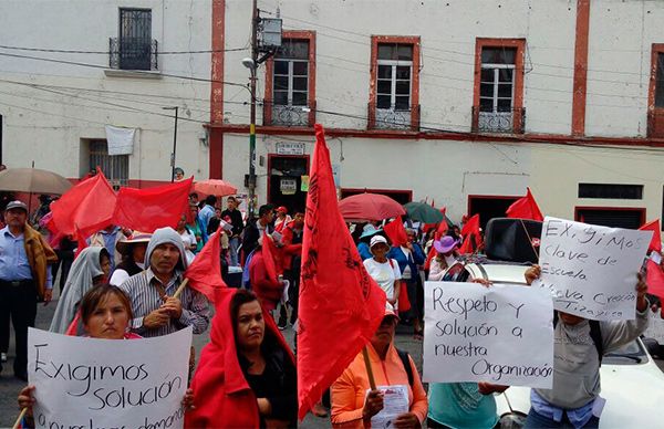 Mientras Gobierno y la presidencia de Pachuca no cumplan,  seguiremos en plantón: Antorcha