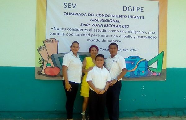 Estudiante de Coatzacoalcos destaca en olimpiada del conocimiento infantil