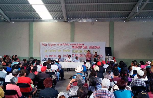 Antorchistas refrendan compromisos para que la organización crezca