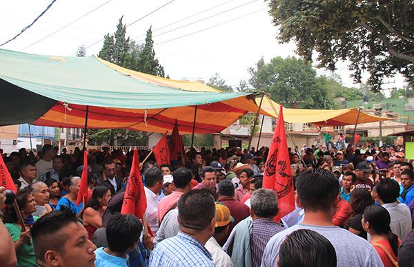 Antorcha instala plantón frente a la SEDARPA