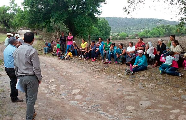 Pobladores piden la introducción de agua potable a comunidades