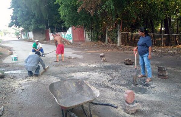 Resanamiento de calles en Rivera del Carmen