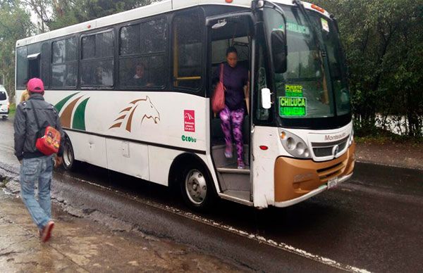 Transporte en Nicolás Romero sinónimo de inseguridad