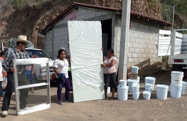 Continúan llegando material para mejoramiento de viviendas a municipios de La Montaña