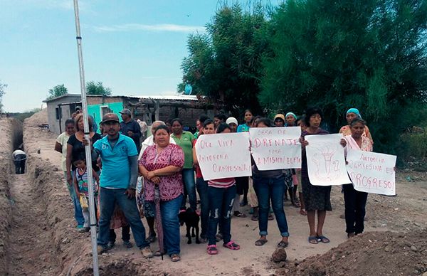 Antorchistas fortenses logran más de 7 millones de pesos en obras de drenaje sanitario