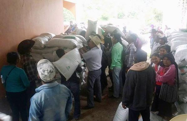 Insumos agrícolas para el campo de Zapotitlán, logro de Antorcha