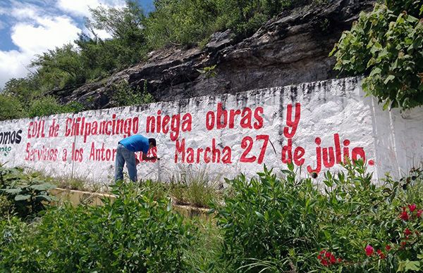 Inicia jornada de denuncia pública por cerrazón del gobierno de Chilpancingo