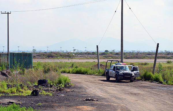 Policía municipal resguarda predio del Parque Industrial