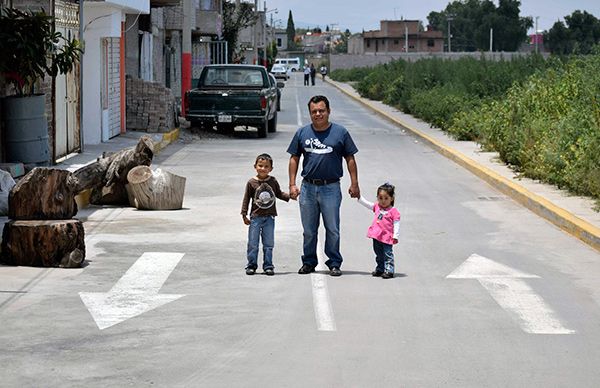 Mil texcocanos beneficiados con pavimentos y arcotechos gestión del Movimiento Antorchista