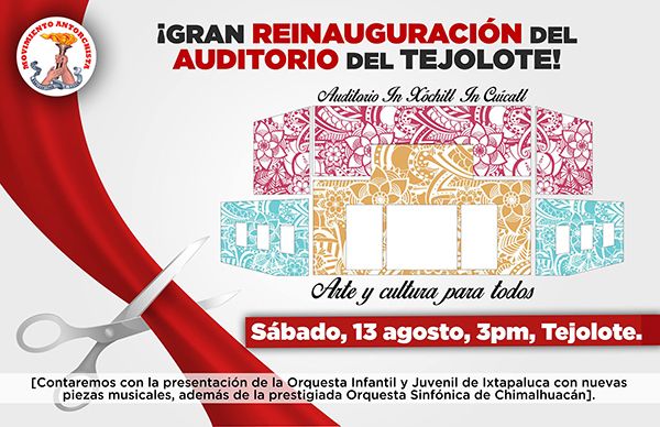 Reestrenan antorchistas auditorio con música sinfónica