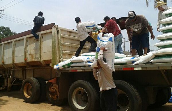 Lleva Antorcha insumos del PIMAF a campesinos de Acayucan