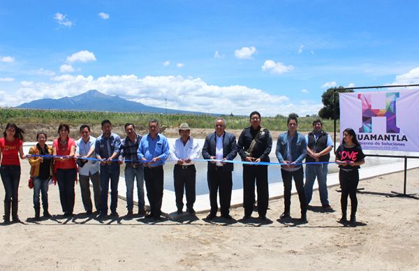 En Huamantla, antorchistas inauguran planta tratadora de aguas residuales