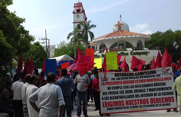 Alcaldesa de Nanchital no atiende necesidades de colonos