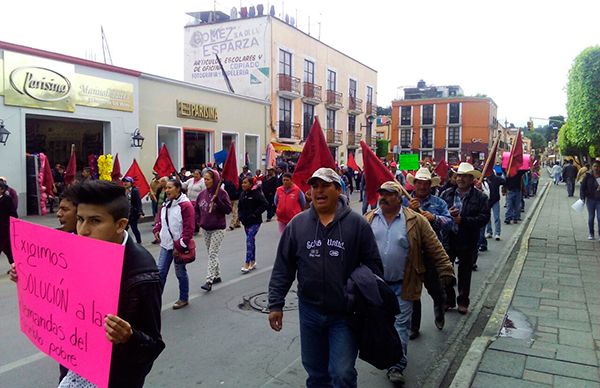 Exigimos intervención del gobierno para solucionar nuestras peticiones: Antorcha