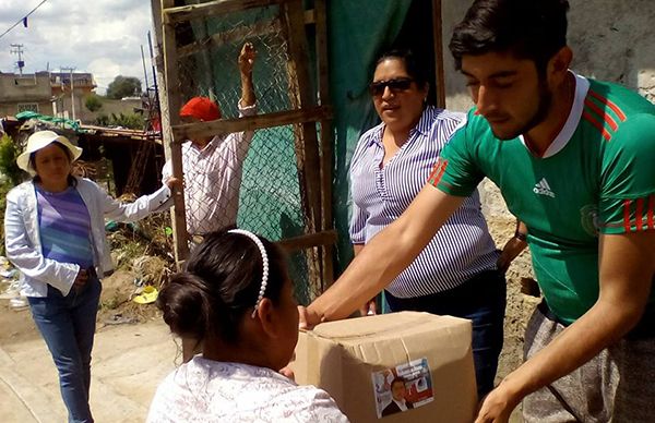  Antorcha se solidariza con afectados por lluvias en Nicolás Romero