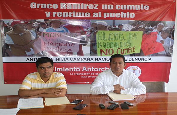 Antorchistas de Veracruz respaldan la lucha de sus compañeros en Morelos