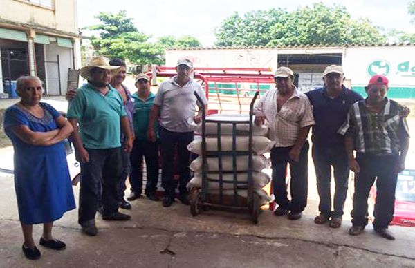 Gracias a la gestión de Antorcha campesinos logran fertilizante en San Juan Evangelista