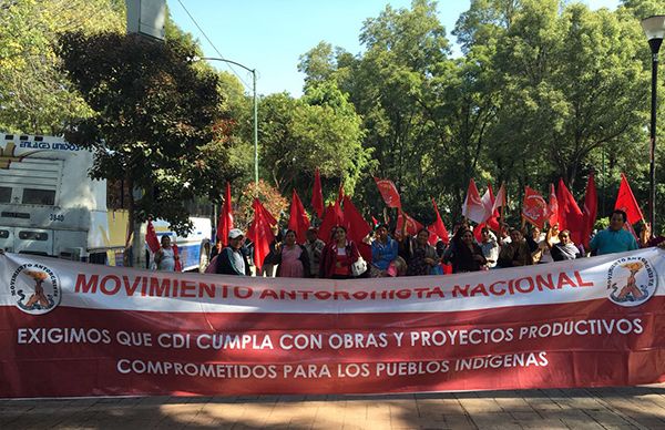 Guerrerenses, presentes en la manifestación ante la CDI