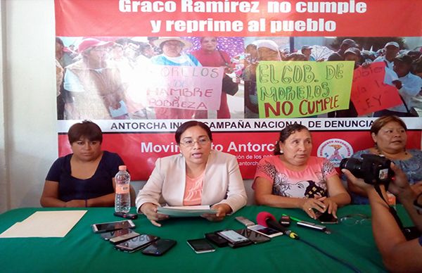 Antorchistas de Córdoba repudian represión del gobierno de Morelos