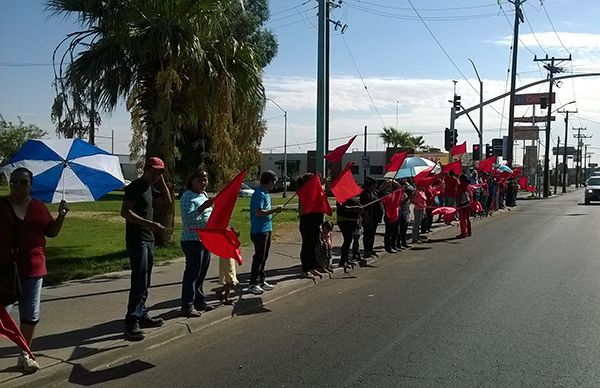  Marcha-mitin en la CESPM de Mexicali