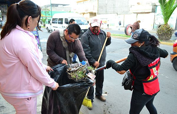 Realizan jornada de limpieza en San Agustín