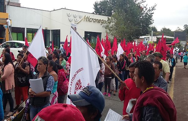 Continua la lucha de Antorcha ante burla del alcalde de Coatepec